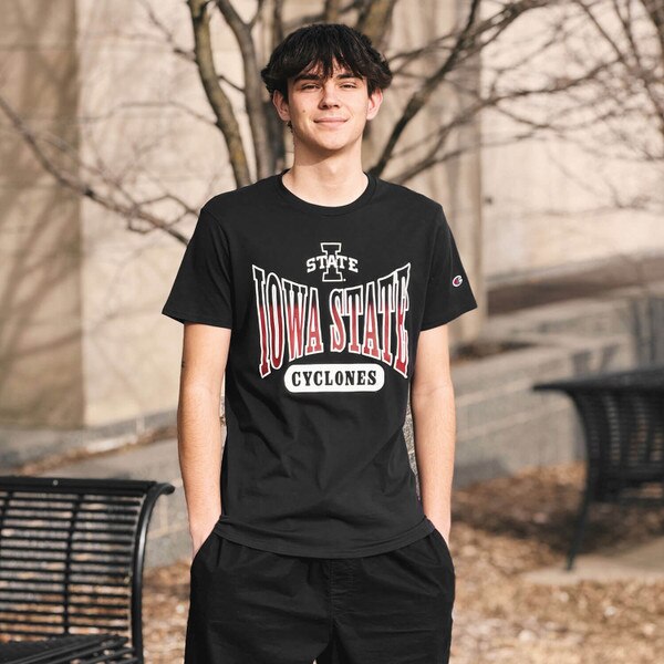Champion® I-State Cyclones Black Gradient T-Shirt